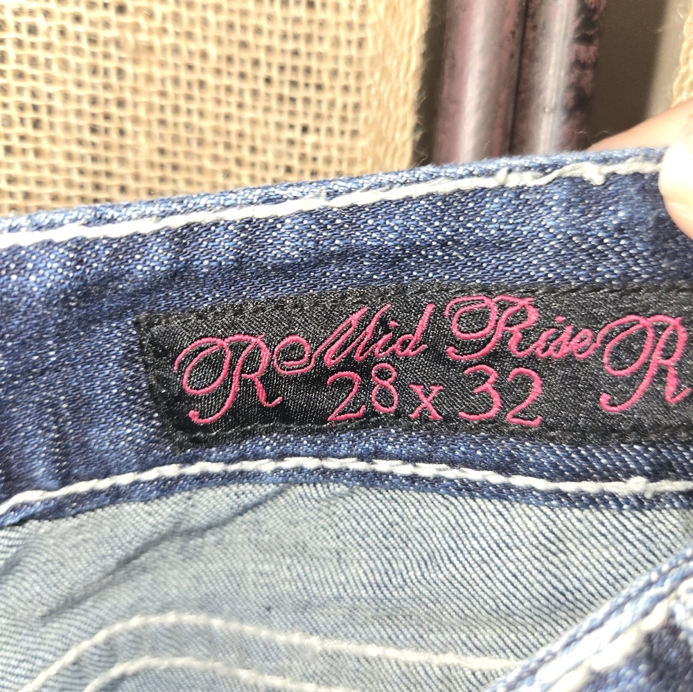 Women's Rock And Roll Cowgirl Bling Jeans 28x28 - Picture 6 of 8